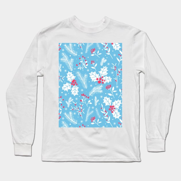 Winter flora 2 Long Sleeve T-Shirt by katerinamk